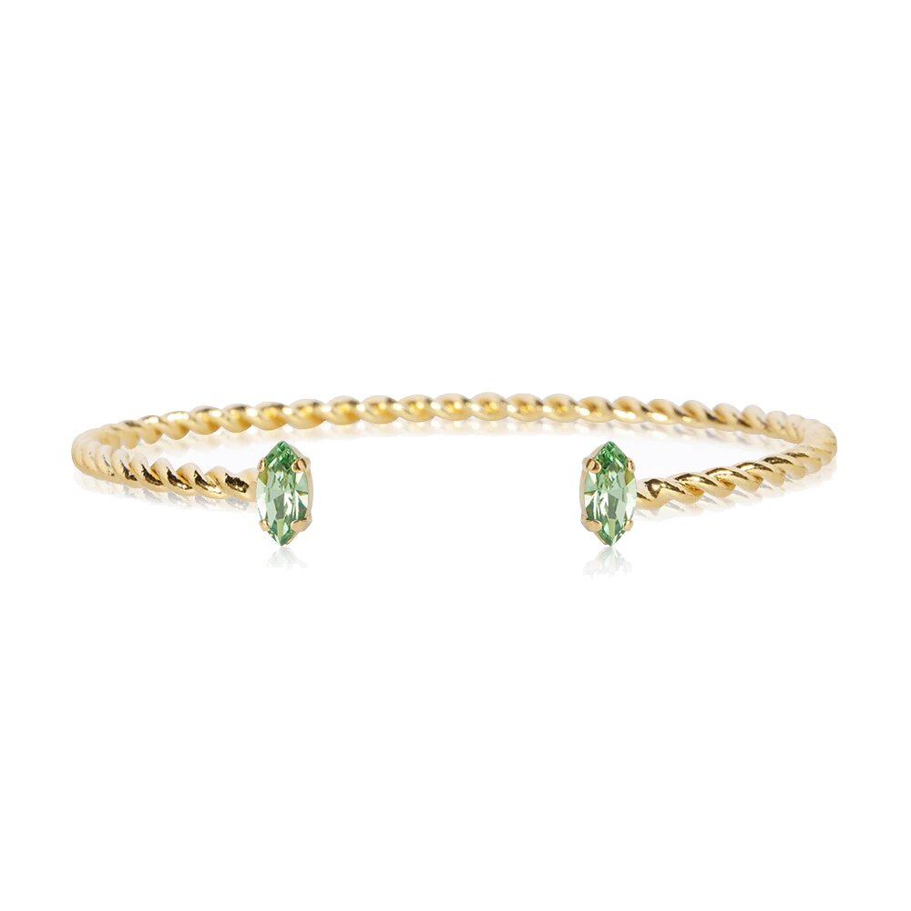 Petite Navette Bracelet Gold / Peridot