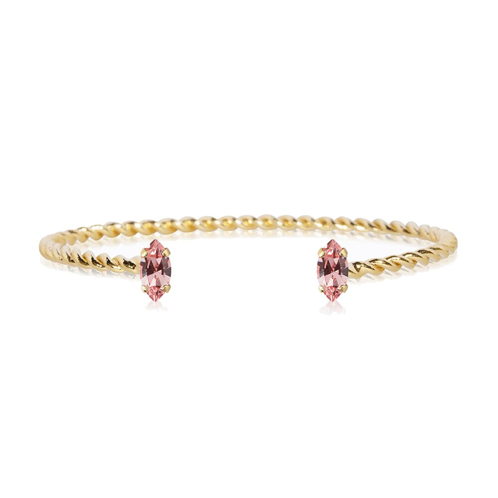 Petite Navette Bracelet Gold / Light Rose