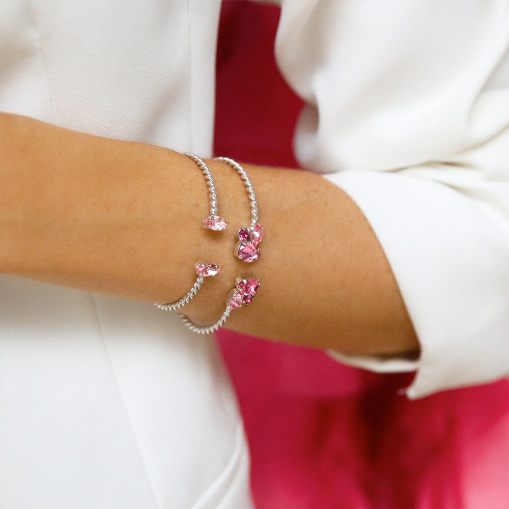 Petite Navette Bracelet Gold / Light Rose