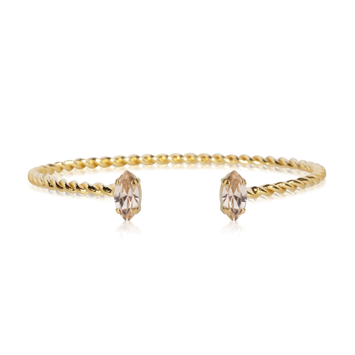Petite Navette Bracelet Gold Light Silk