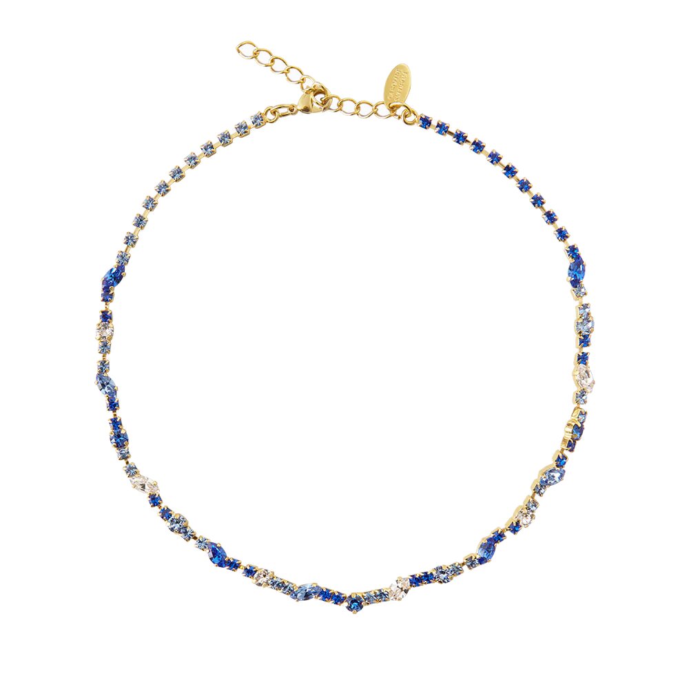 Antonia Necklace Gold / Blue Combo