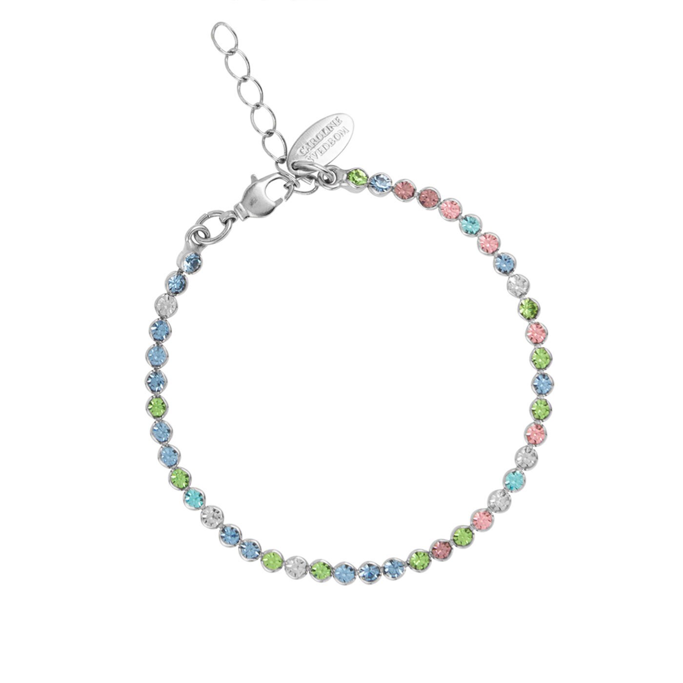 Siri Bracelet Rhodium / Pastel Combo