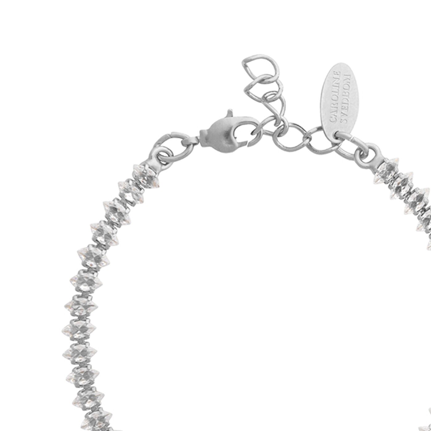 CRYSTAL NAVETTE BRACELET RHODIUM