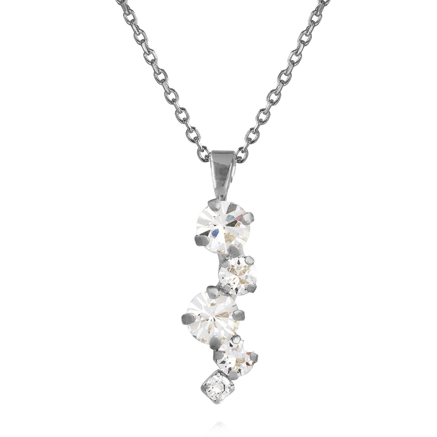 ELINA NECKLACE RHODIUM