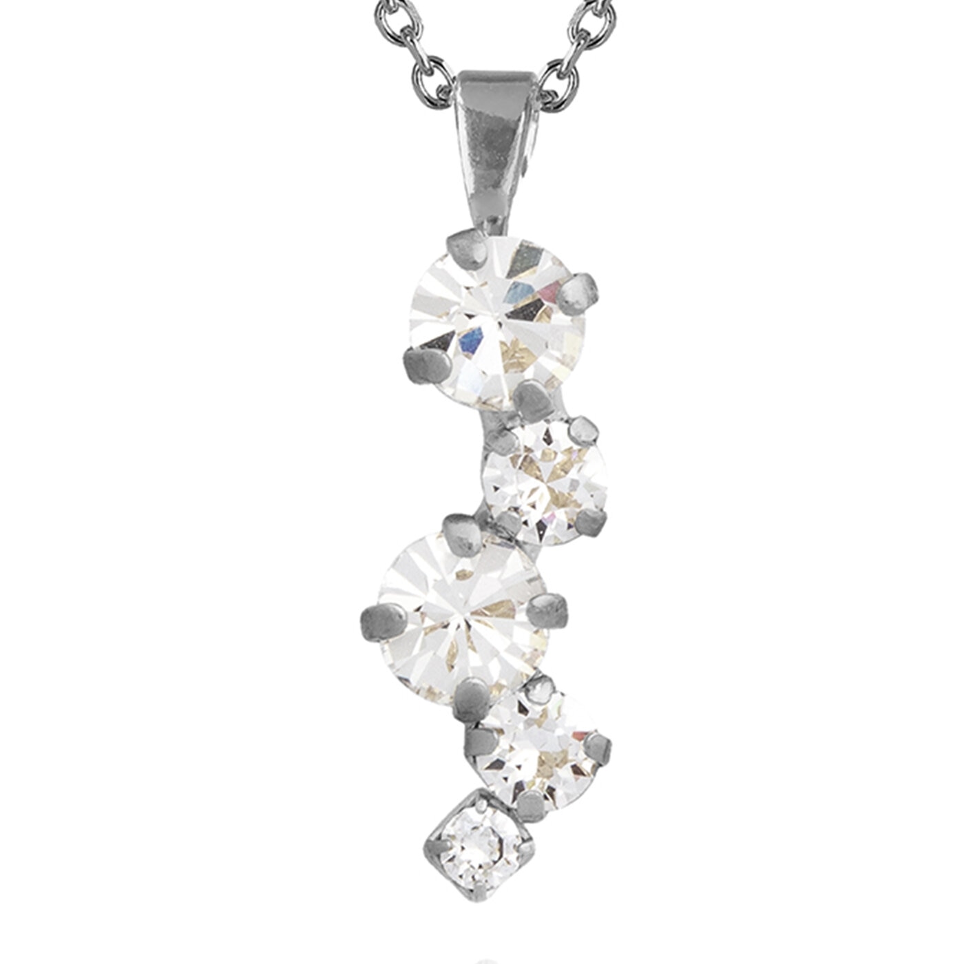 ELINA NECKLACE RHODIUM