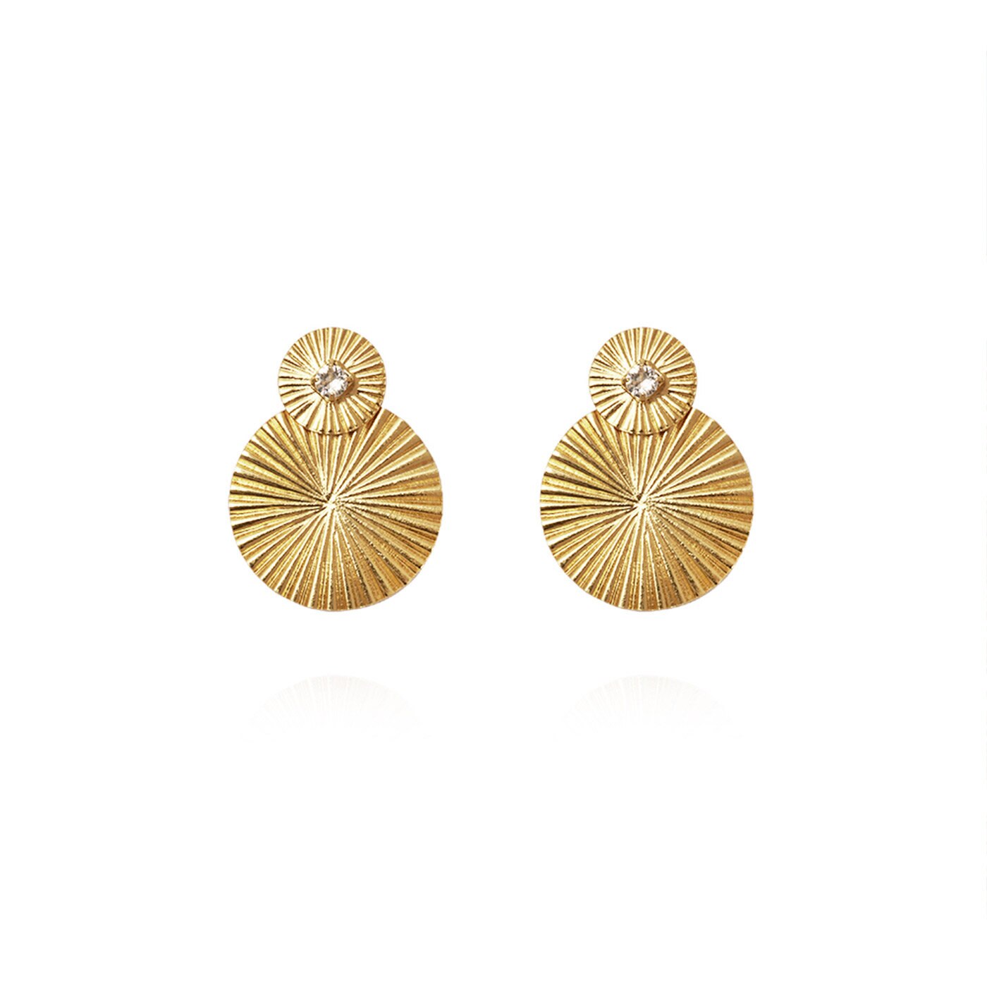 Mini Odessa Earrings Gold / Crystal