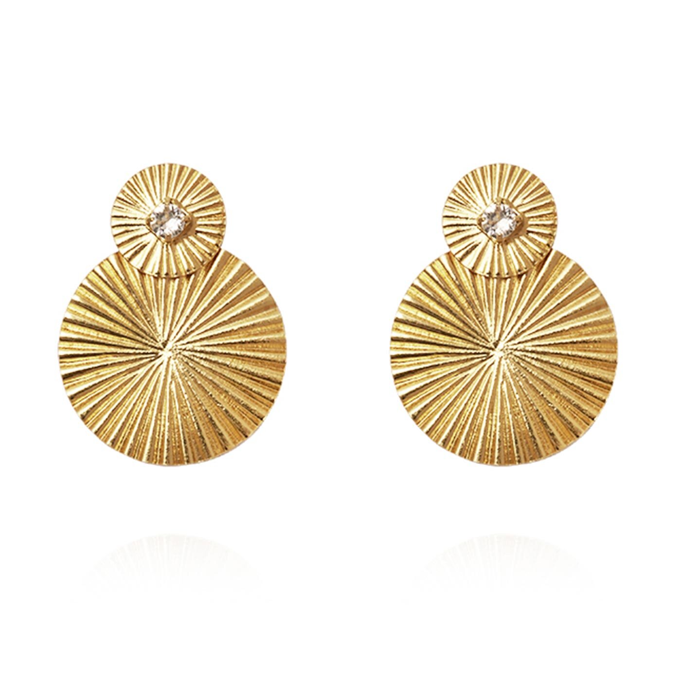 Mini Odessa Earrings Gold / Crystal