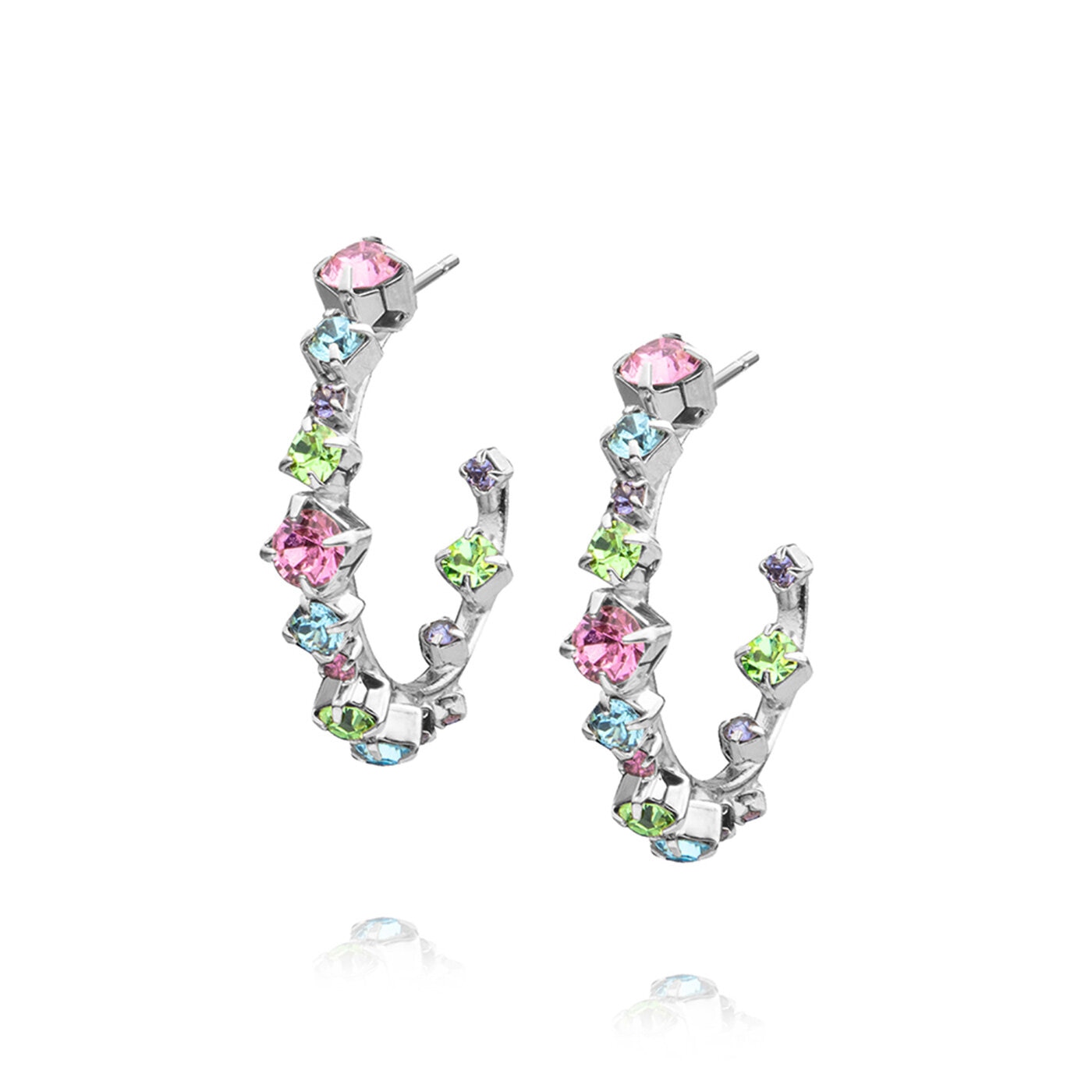 Mini Antonia Rhodium Rainbow Combo