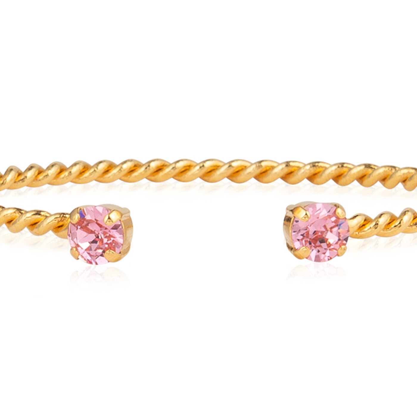 Mini Twisted Bracelet Gold / Light Rose