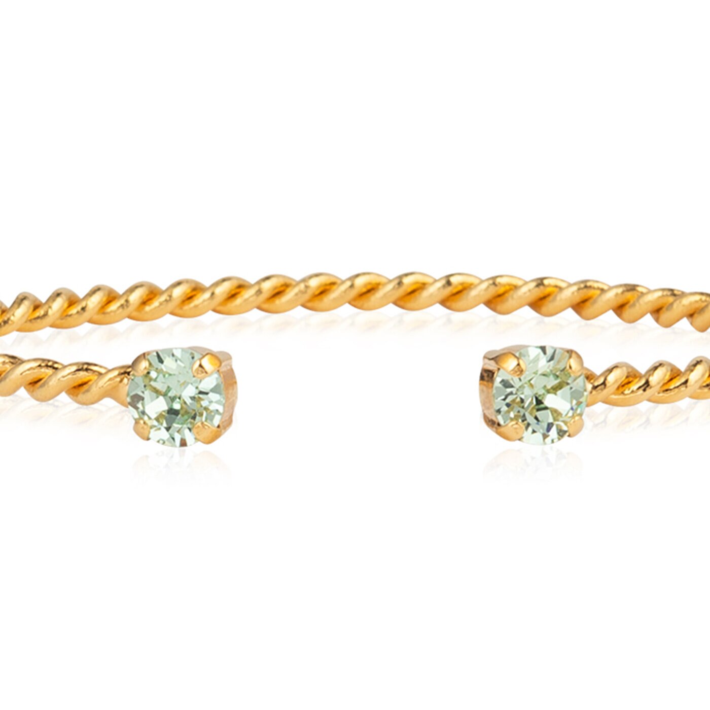 Mini Twisted Bracelet Gold / Chrysolite