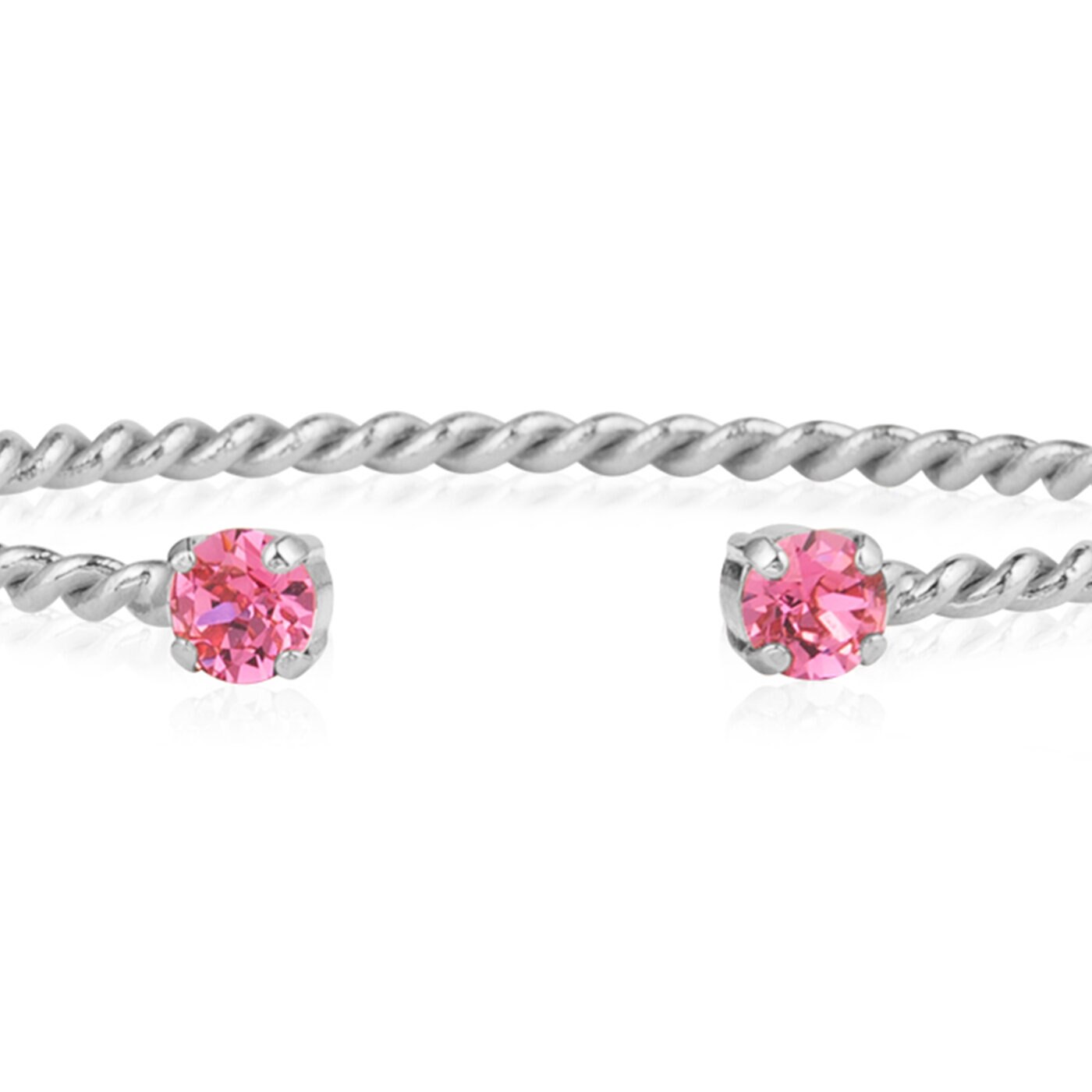 Mini Twisted Bracelet Rhodium / Rose