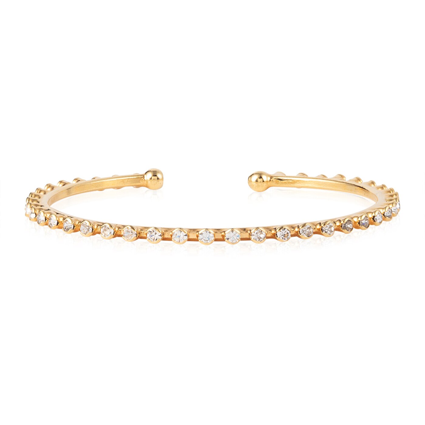 Miro Bangle Gold / Crystal