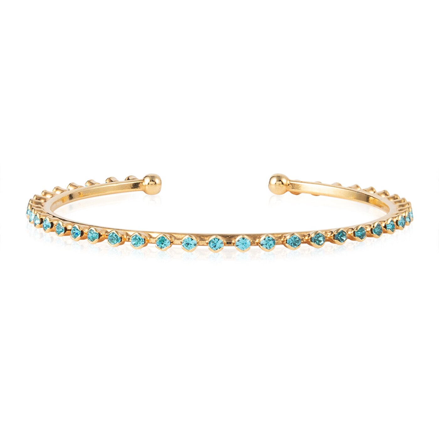 Miro Bangle Gold / Light Turquoise