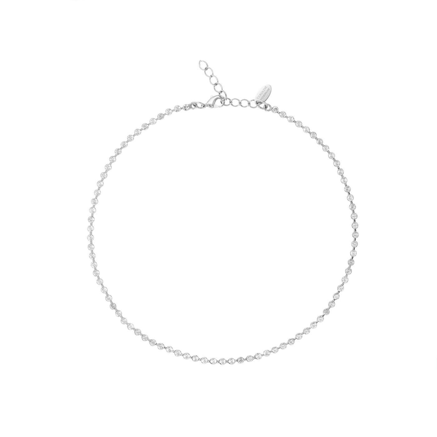 Siri Necklace Rhodium / Crystal