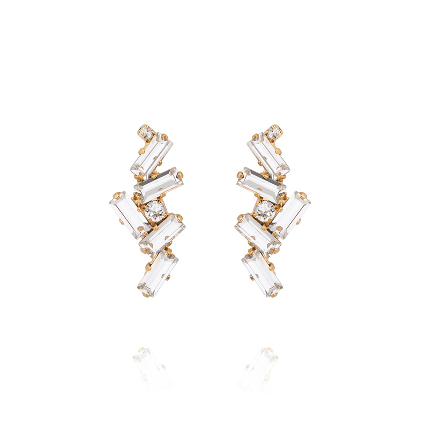 Nina Earrings Gold / Crystal