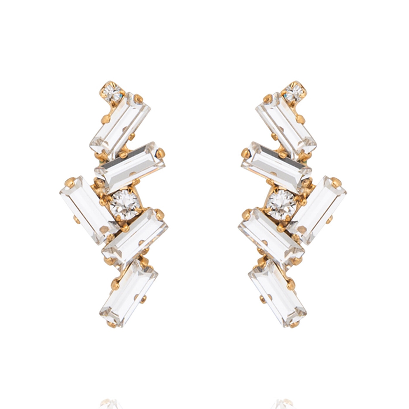 Nina Earrings Gold / Crystal