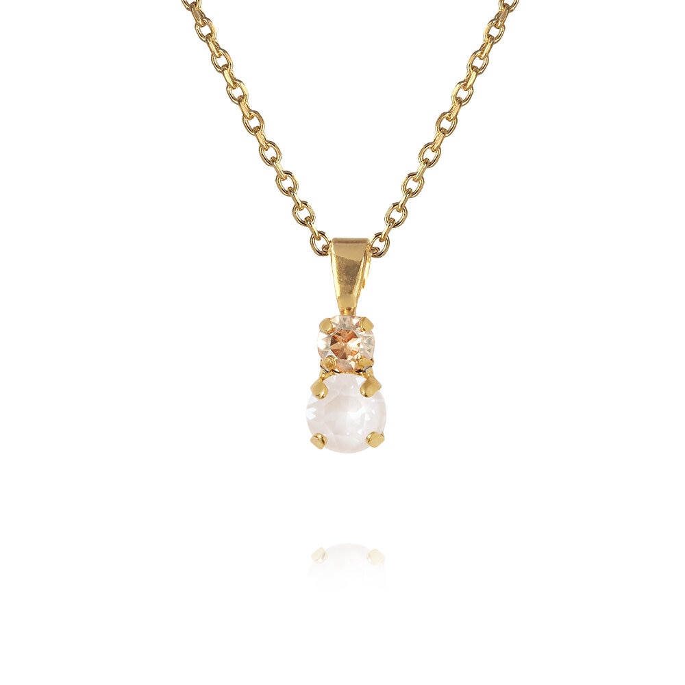 Leah Necklace Gold Electric White Combo