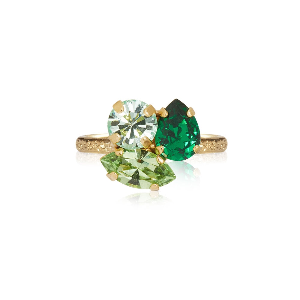 Ana Ring Gold Majestic Green Combo