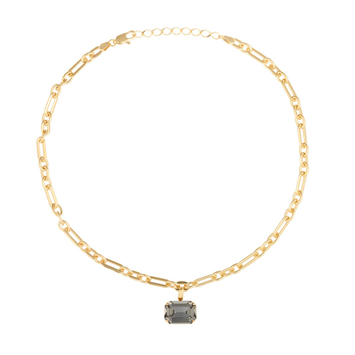 Lydia Chain Necklace / Black Diamond