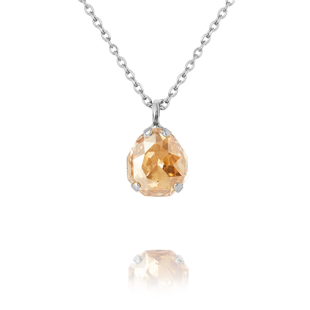 Carlotta Necklace Rhodium Golden Shadow