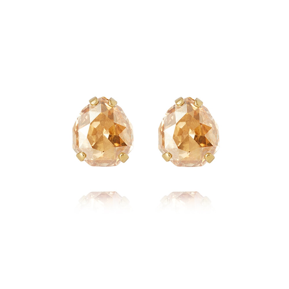 Carlotta Earrings Gold Golden Shadow 