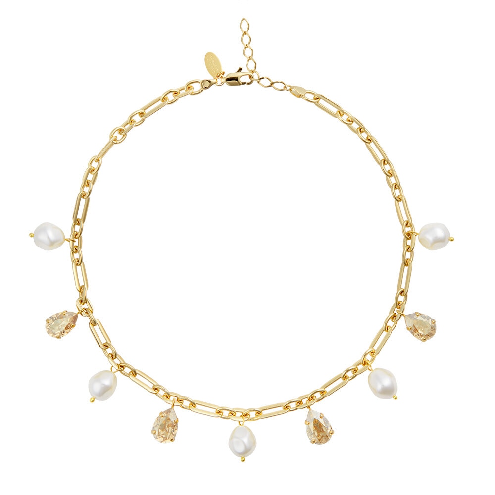 Ayra Necklace Gold Pearl Golden Shadow