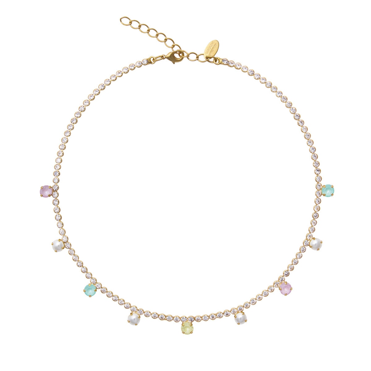 Millie Necklace Gold Soft Pastel Combo