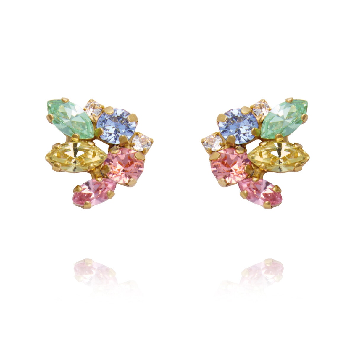 Petite Cora Earrings Gold Pastel Combo
