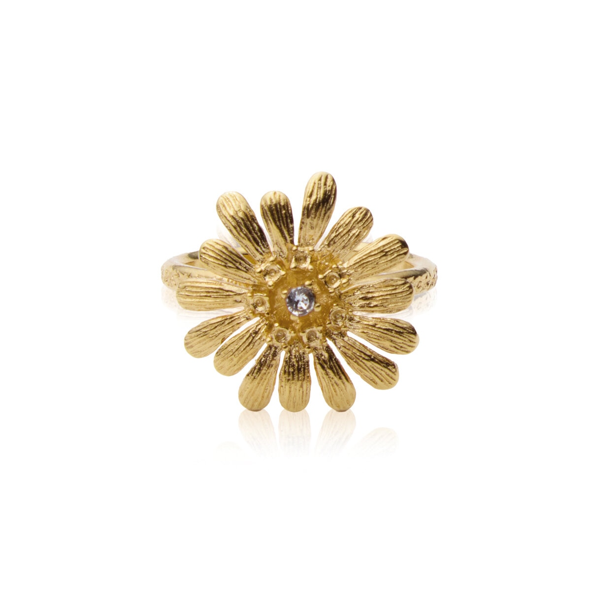 Daisy Ring Gold / Crystal