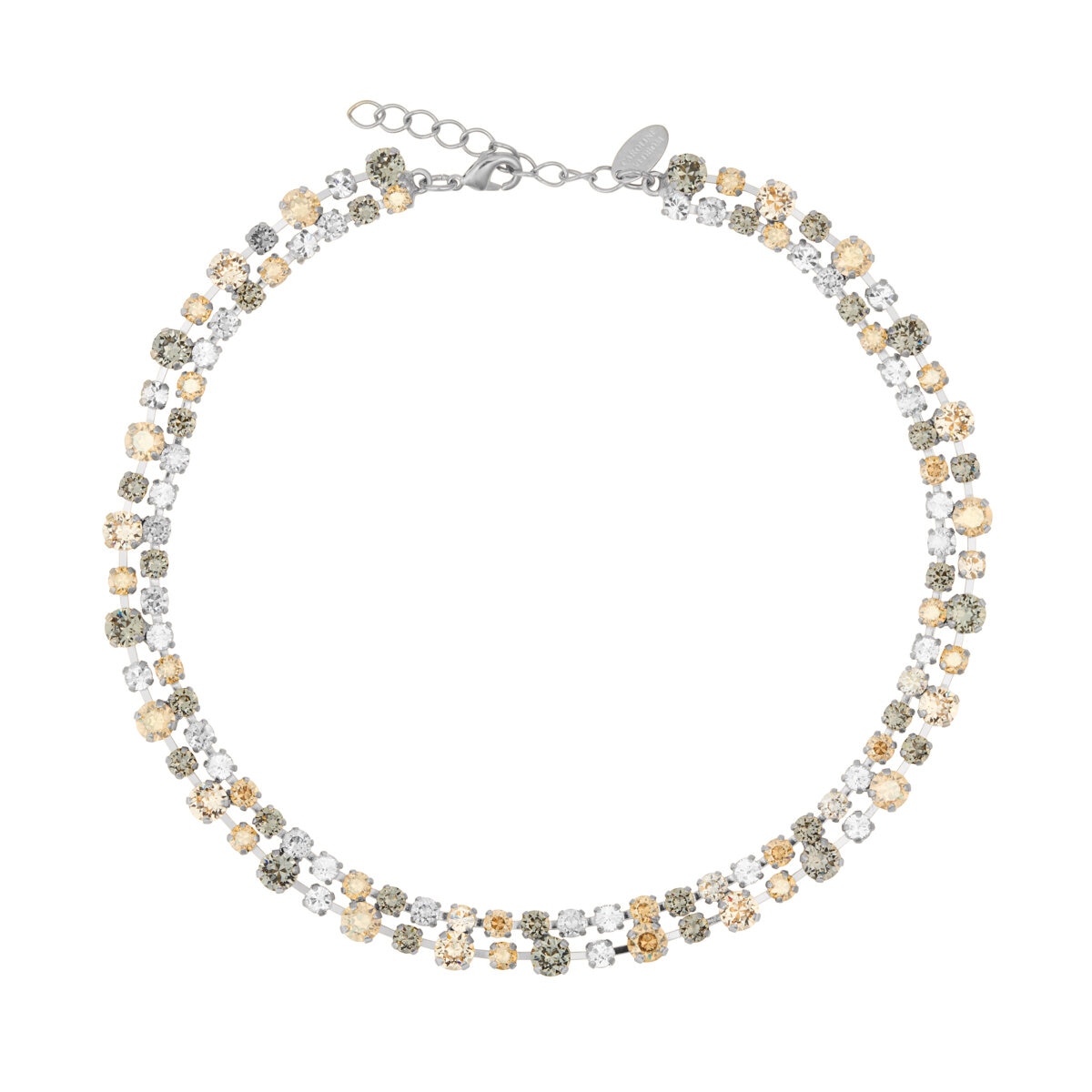 Mini Pomona Necklace / Black Golden Combo