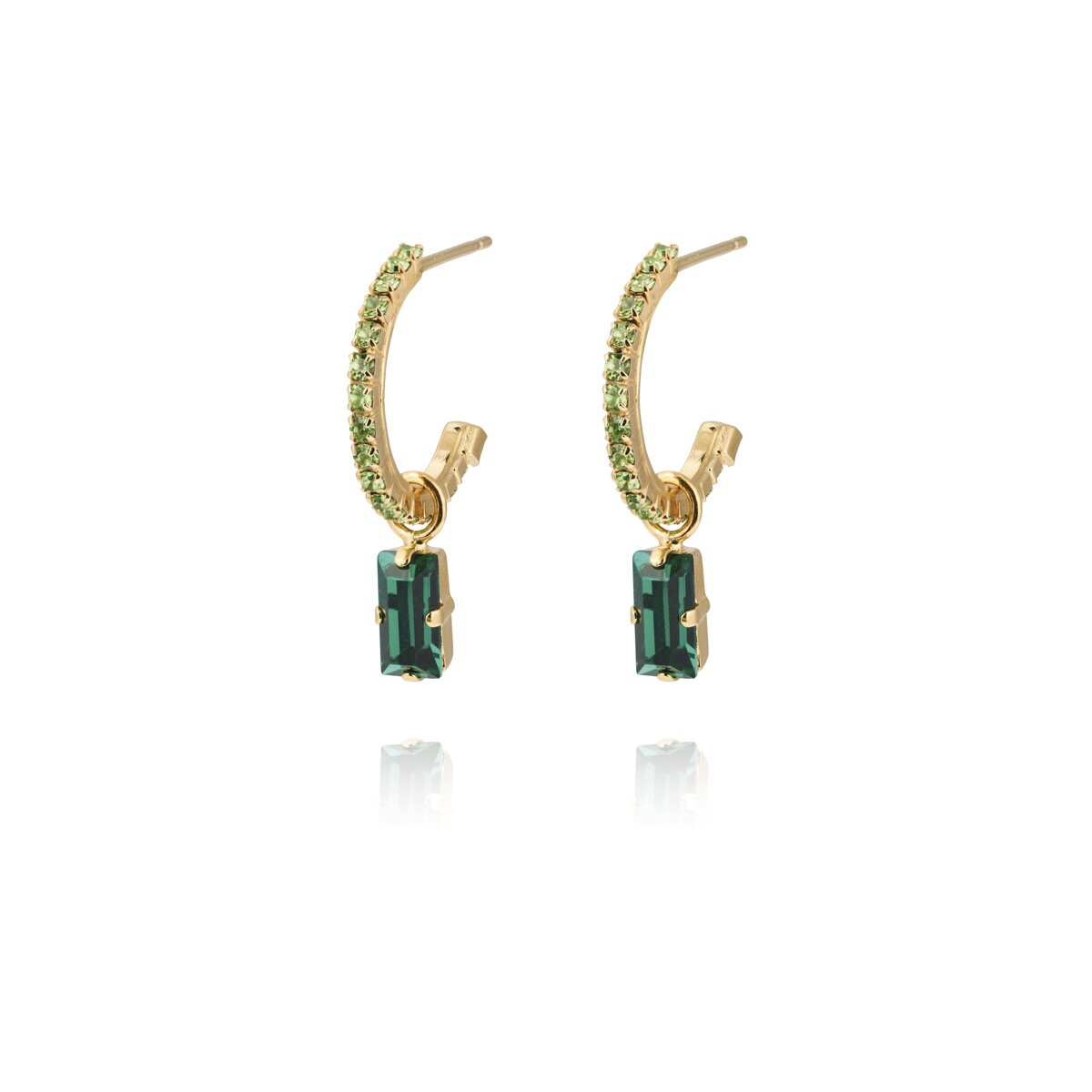 Lucy Earrings / Emerald + Peridot