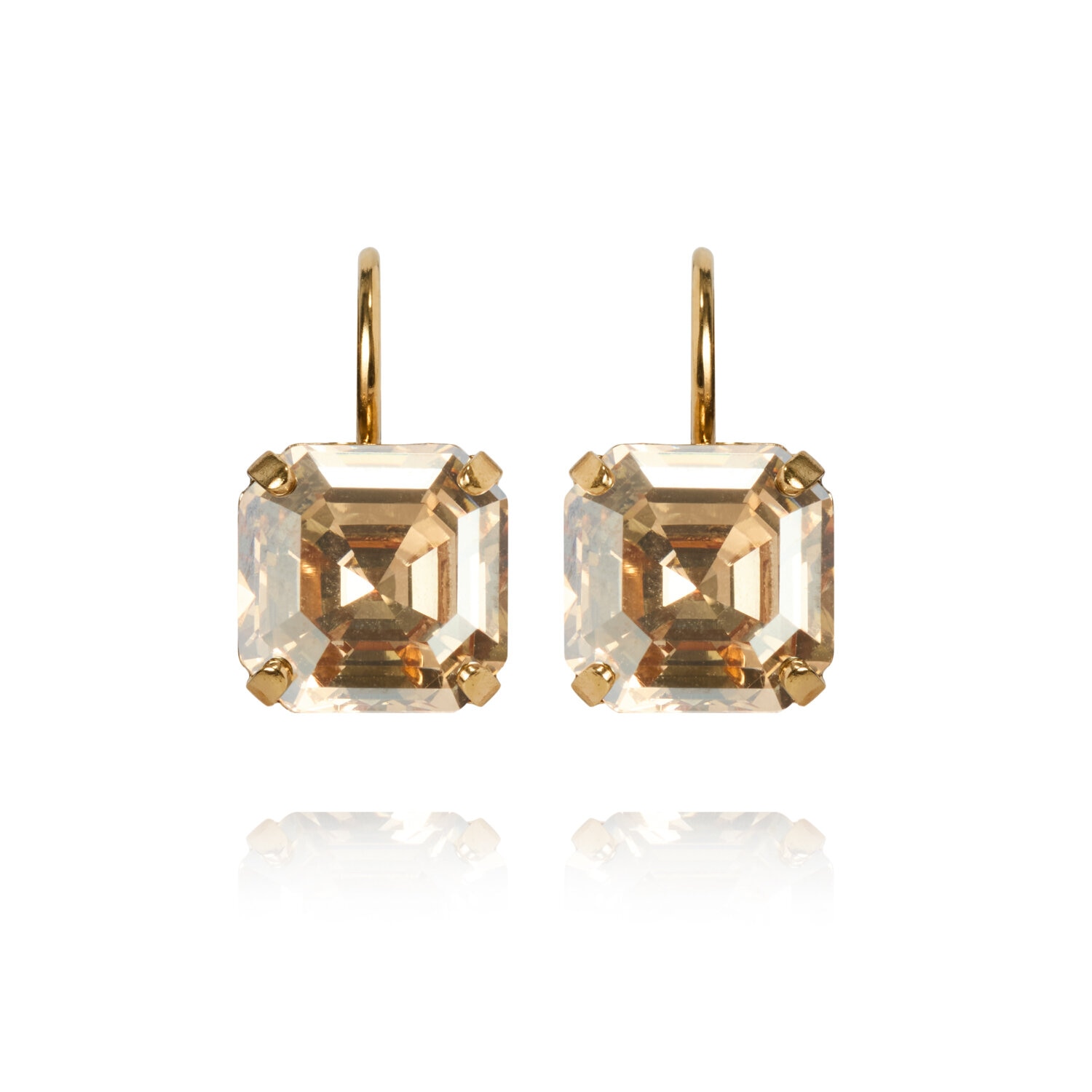 Eve Clasp Earrings / Golden Shadow