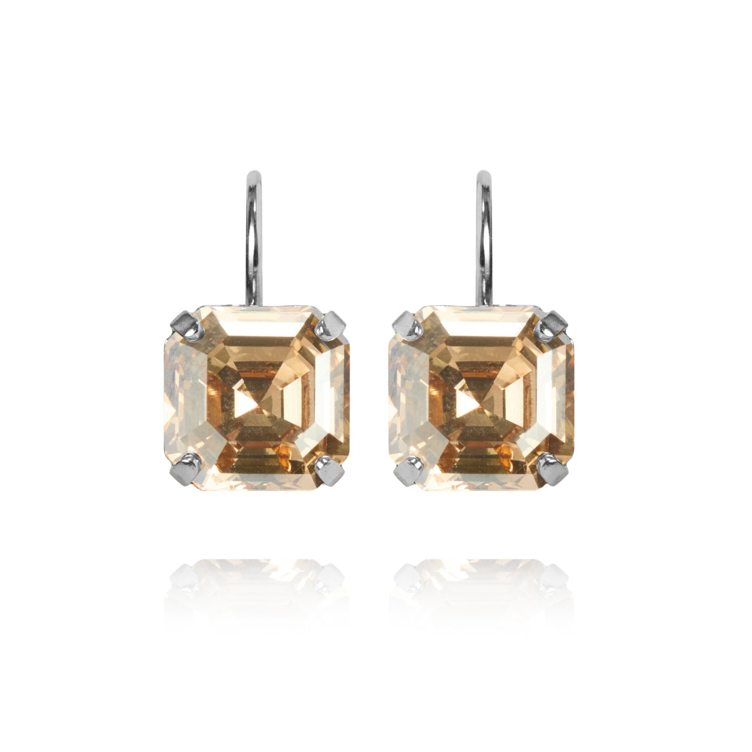 Eve Clasp Earrings / Golden Shadow