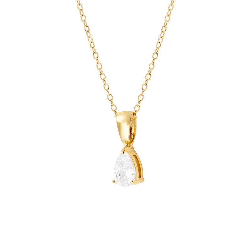 Belle Gold Necklace - White
