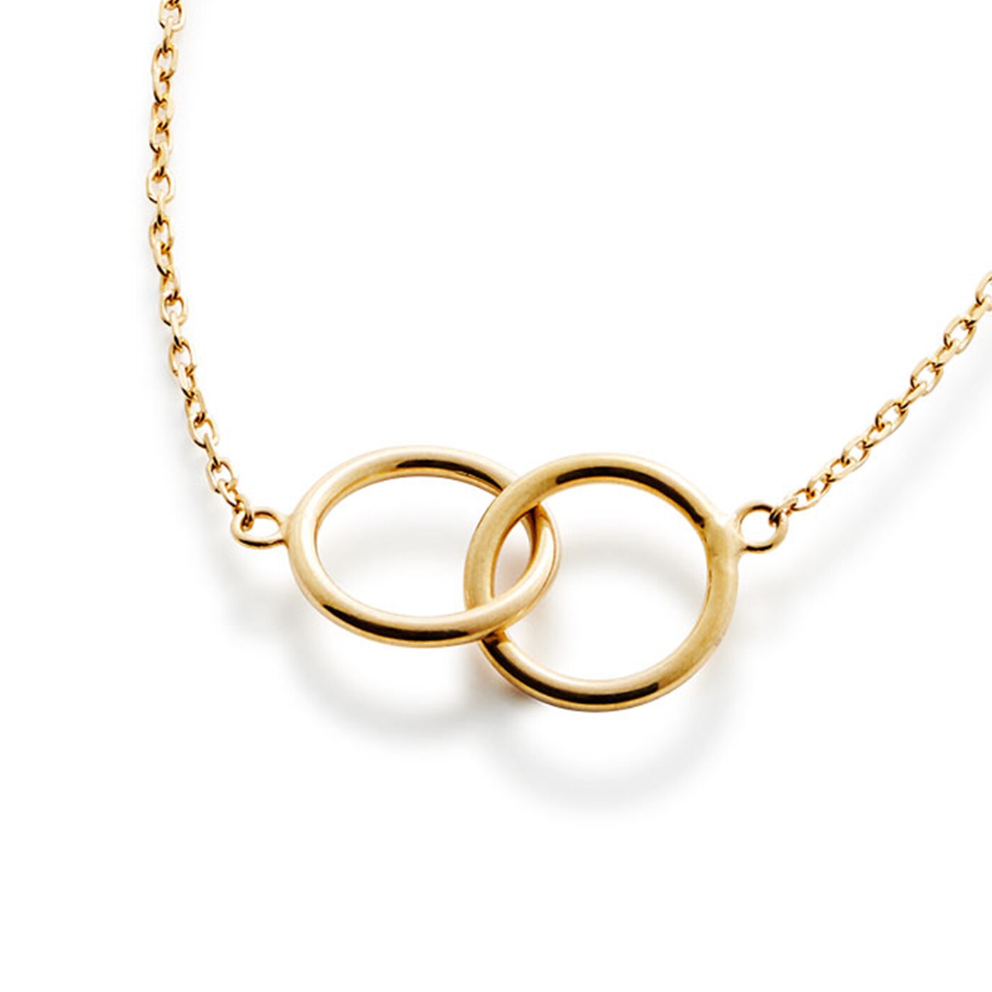 Plain Circles Necklace 18K