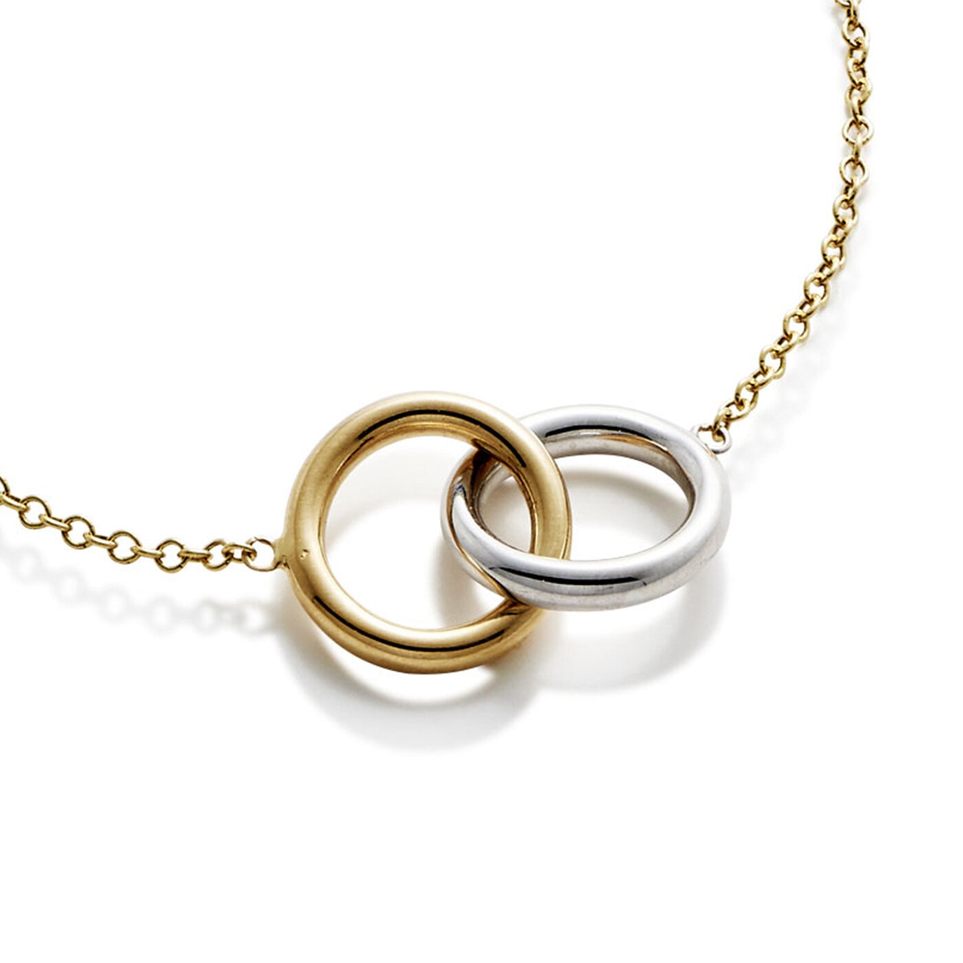 Gold circles halsband