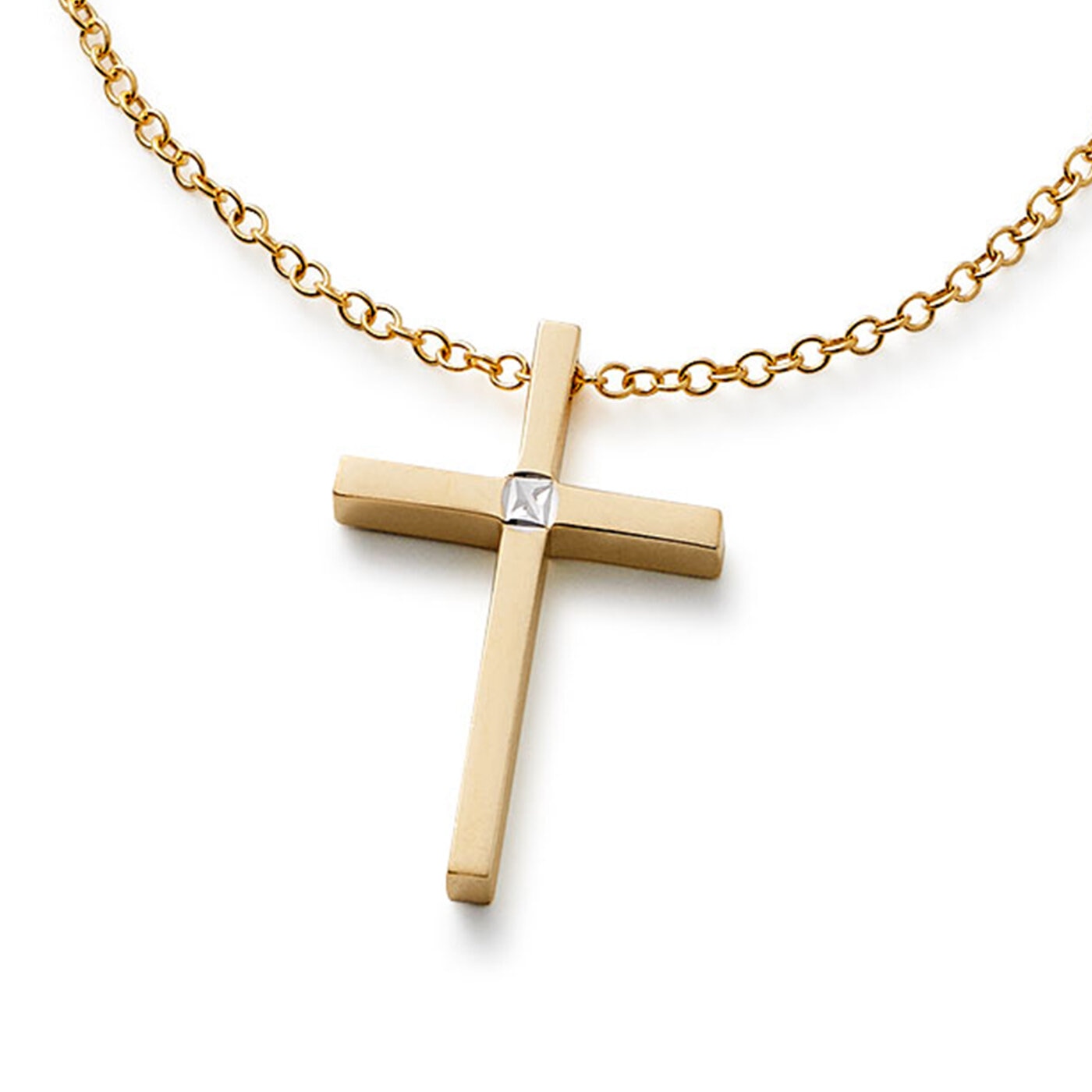 Faith necklace cz 18K