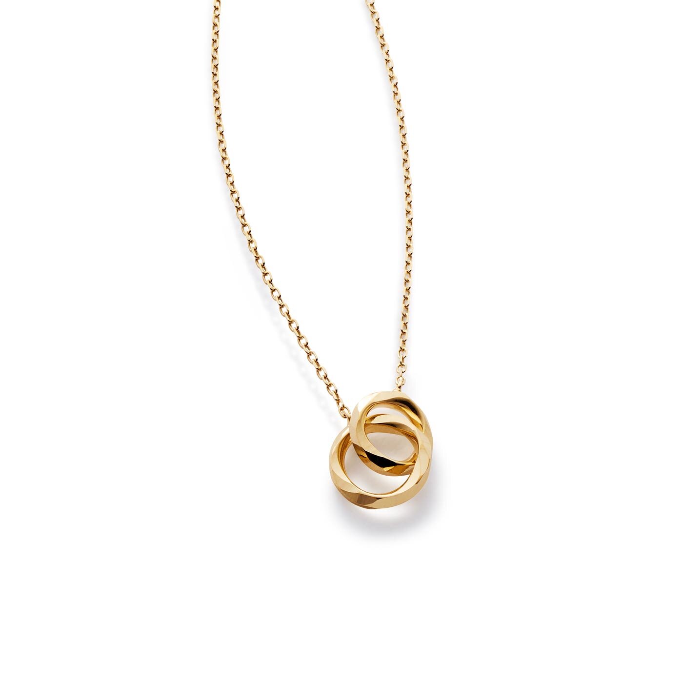 Flawless 2rings Necklace 18K