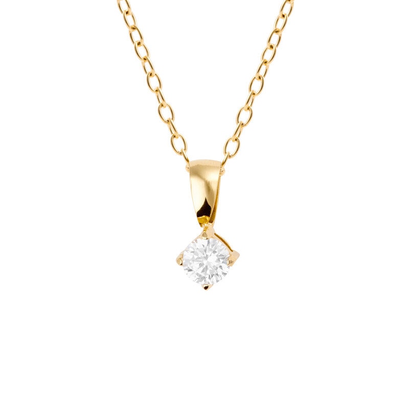 Jolie Gold Necklace - White