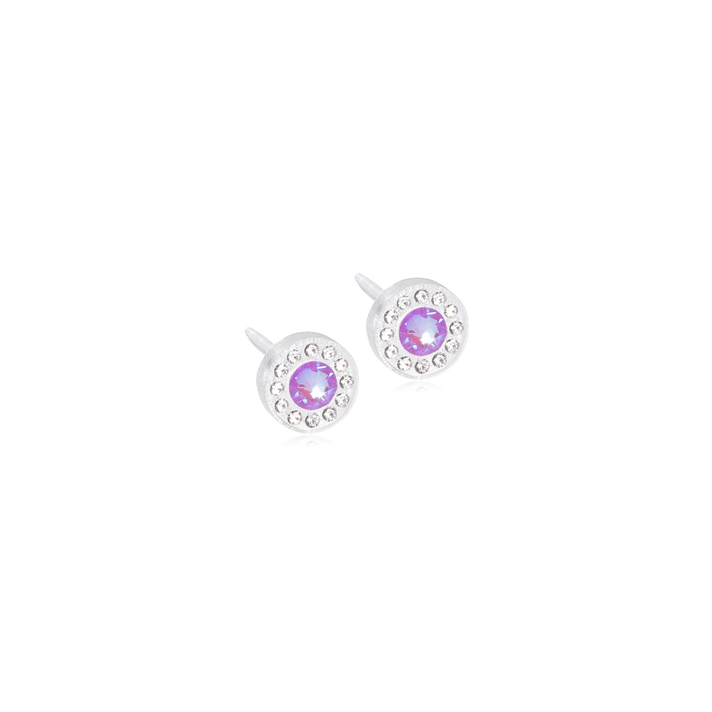 Brilliance Halo Örhänge Crystal/shiny violet