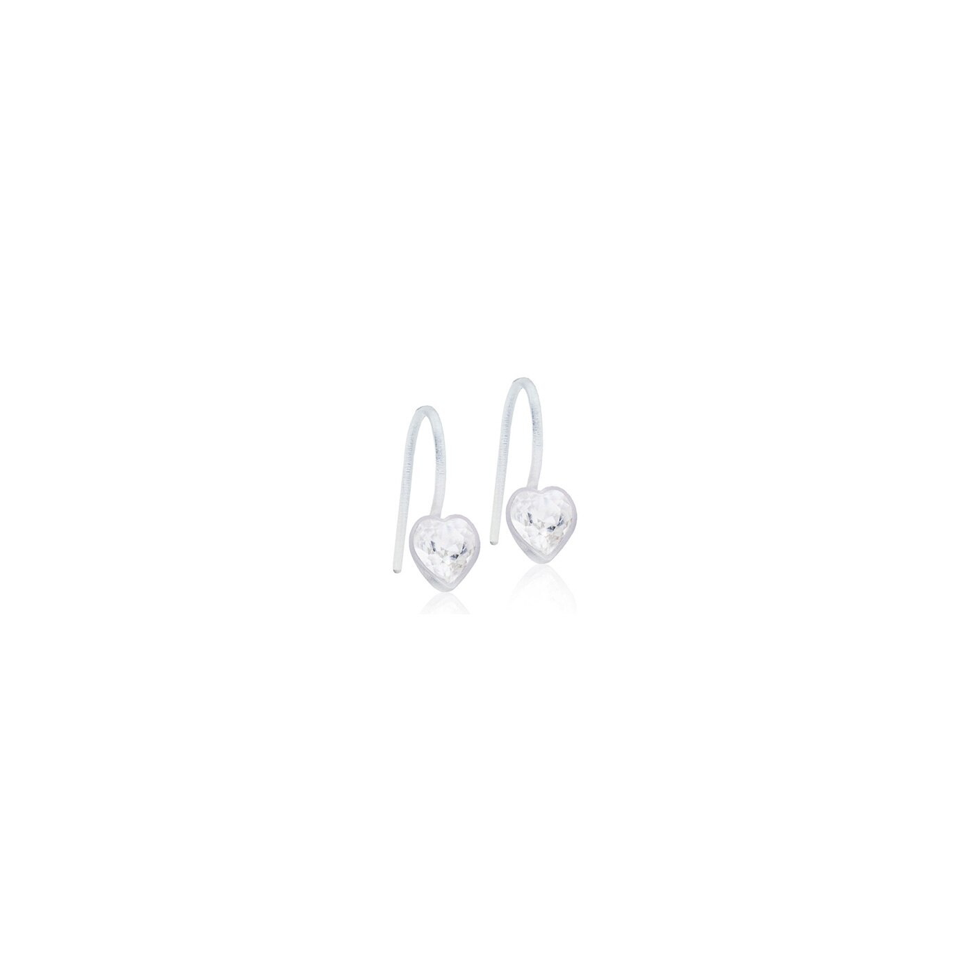 MP Pendant Fixed Heart 6 mm, Crystal