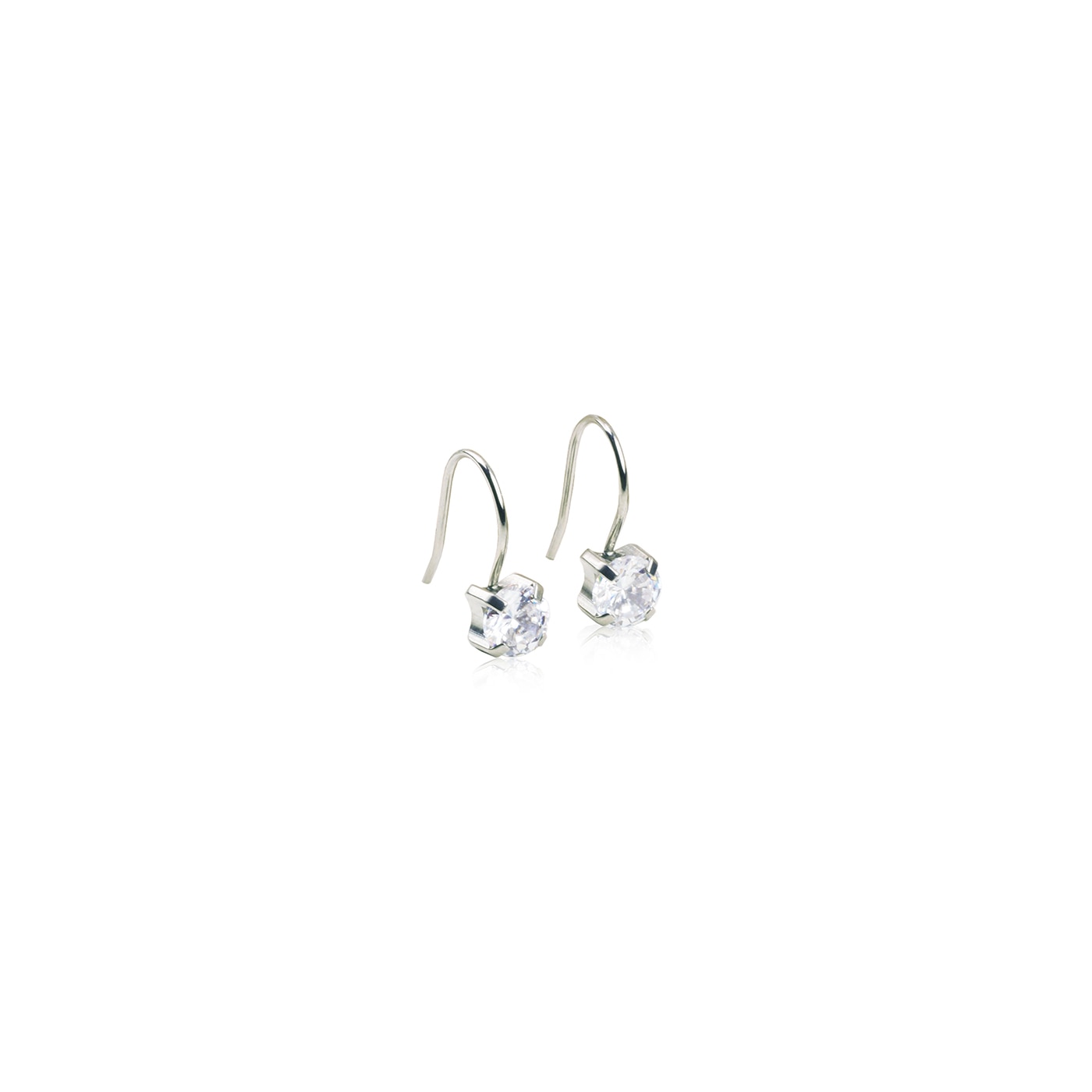 NT Pendant Tiffany 7 mm, CZ White