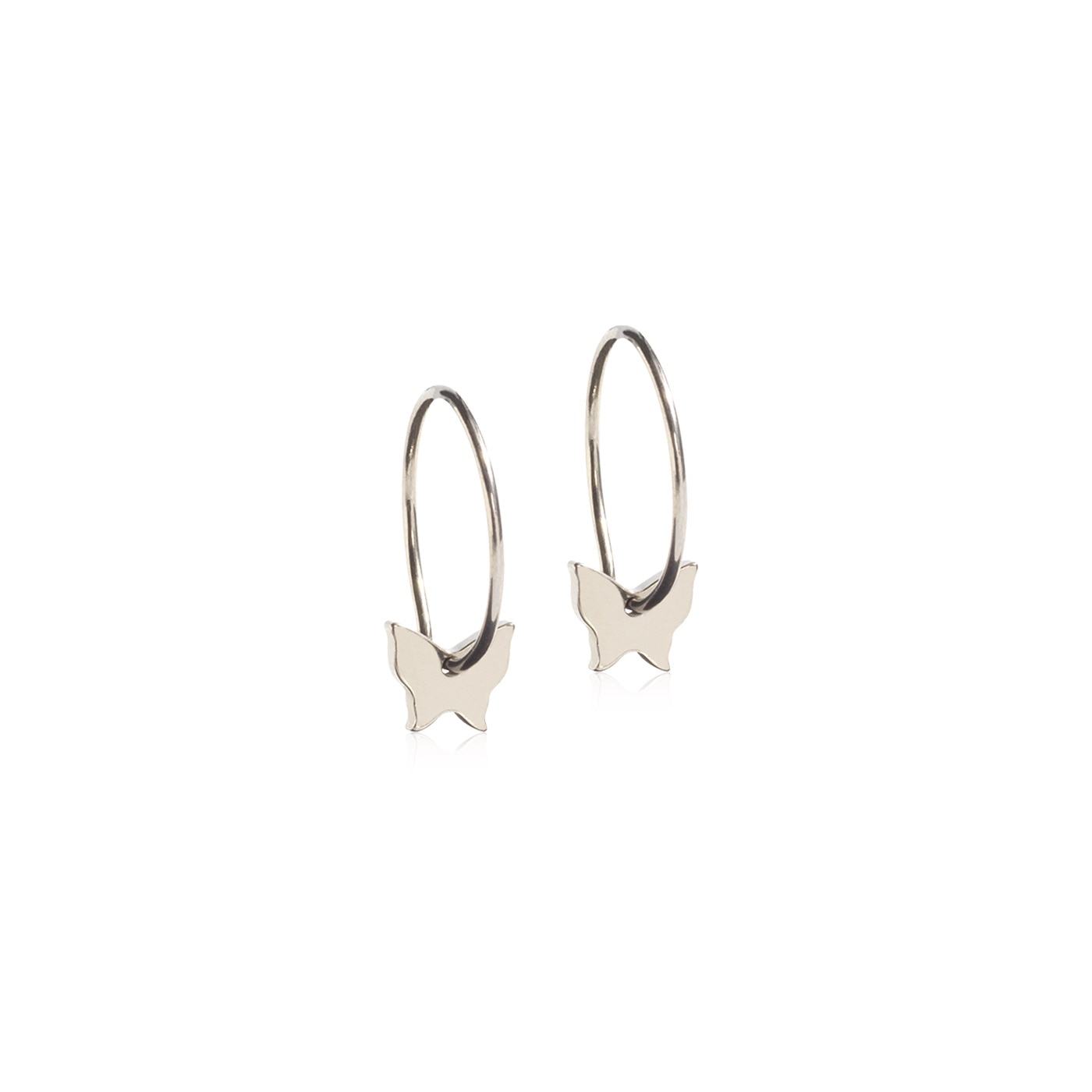 Ear Rings Pendant Butterfly 8 mm