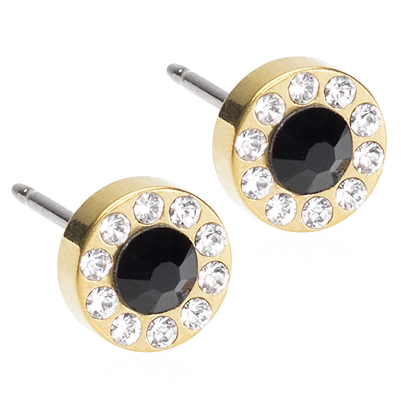 Brilliance Halo Örhängen Crystal/black