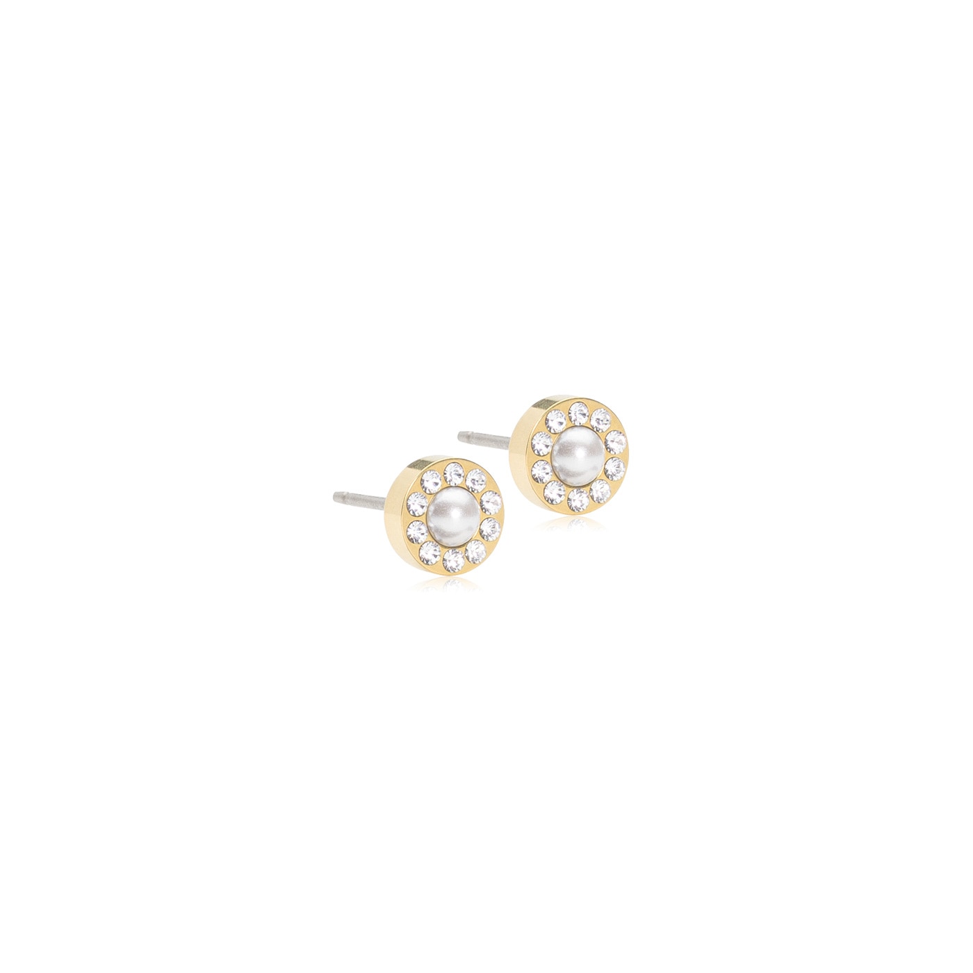 Brilliance Halo Pearl Örhängen 6 mm