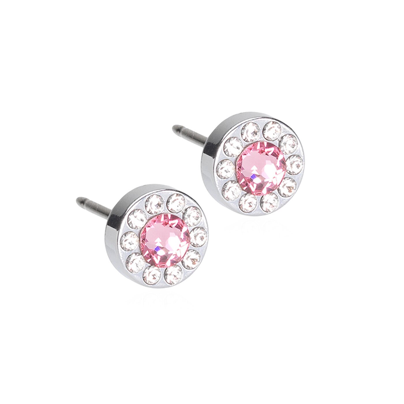 ST Brilliance Halo 6 mm, Crystal/light rose