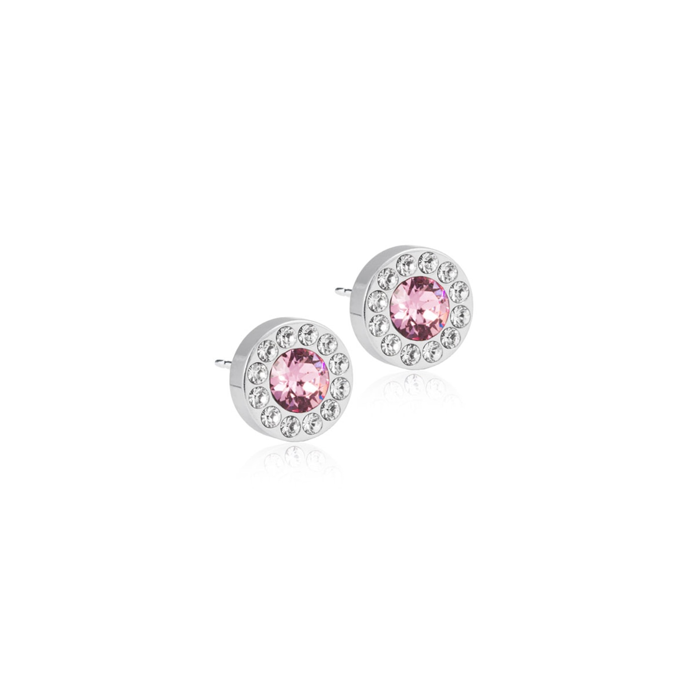 ST Brilliance Halo 8 mm, Crystal/light rose