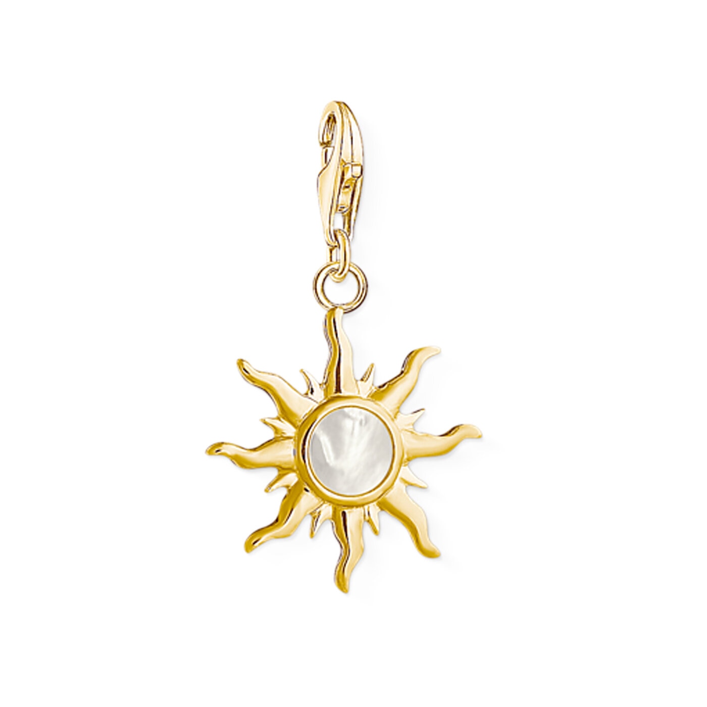 Charm-hängsmycke sol med pärlemor
