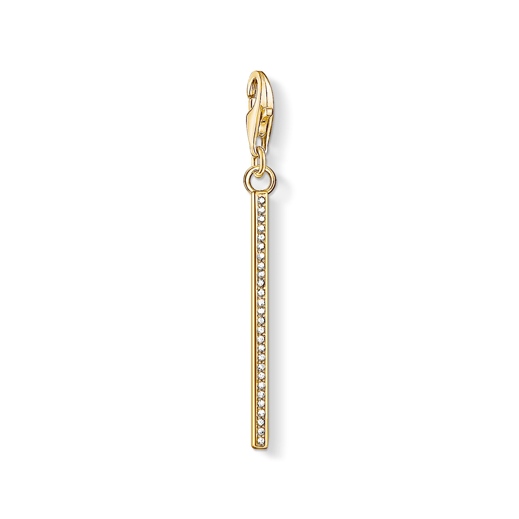 Charm pendant “Vertical bar gold”