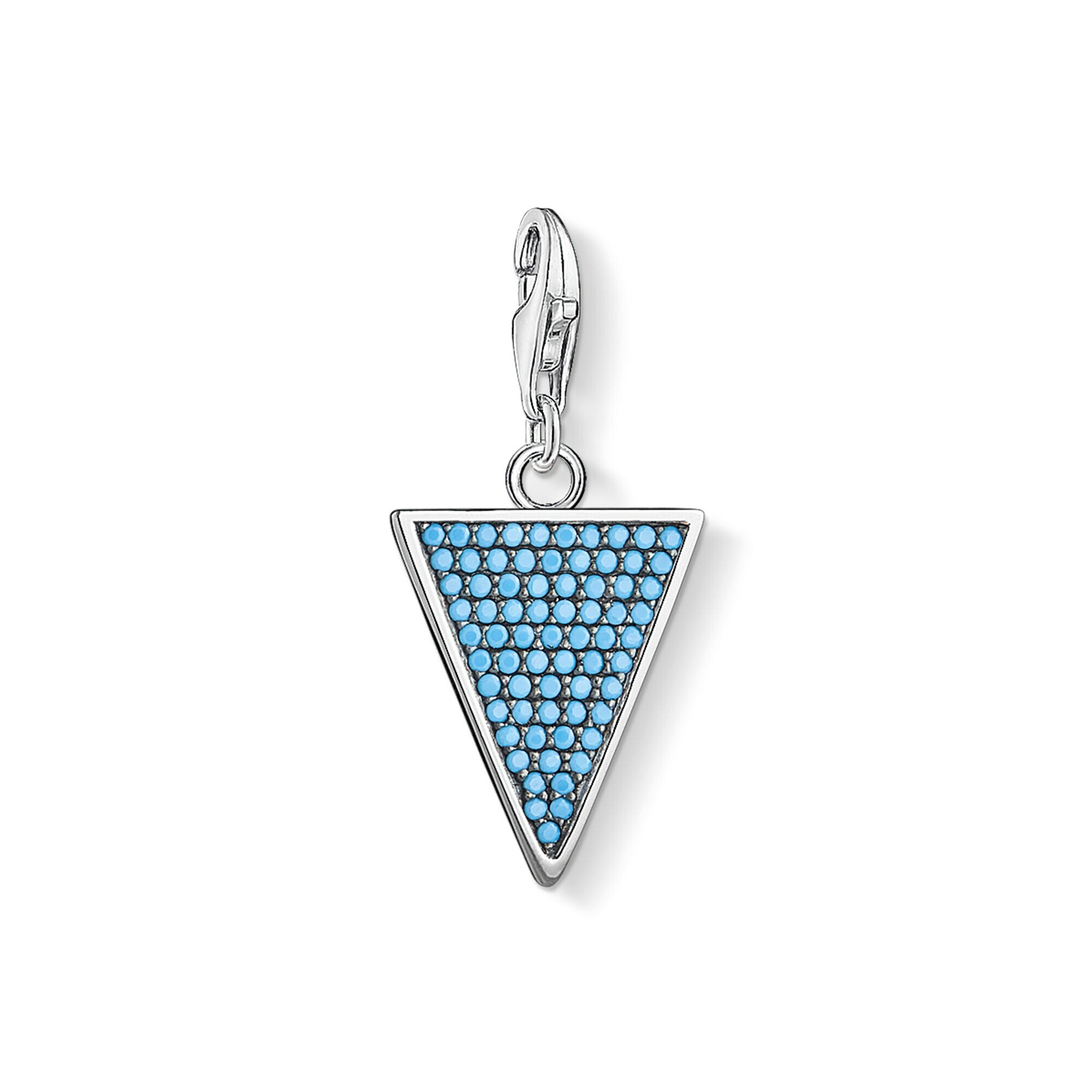 Charm pendant triangle turquoise  